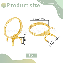 1Pc Adjustable 925 Sterling Silver Ring Findings&nbsp;STER-BC0002-38G