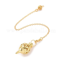 Brass Pointed Dowsing Pendulums&nbsp;AJEW-A044-01