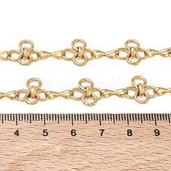 304 Stainless Steel Flower Link Chain Necklaces&nbsp;SA-CBA2696-03G
