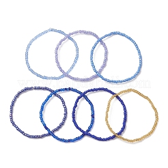 7Pcs Glass Seed Beads Stretch Bracelets for Women&nbsp;BJEW-MZ00265