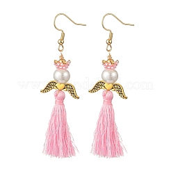 Angel 304 Stainless Steel Dangle Earrings&nbsp;EJEW-MZ00409