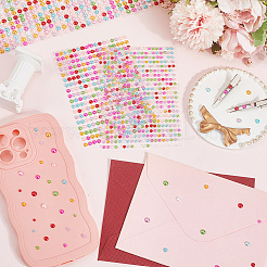 Acrylic Imitation Pearl Stickers&nbsp;STIC-WH20006-03E