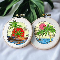 4 Sheets 11.6x8.2 Inch Stick and Stitch Embroidery Patterns&nbsp;DIY-WH0455-324