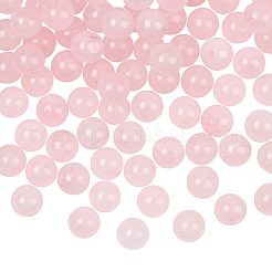 100Pcs Natural Rose Quartz Round Beads Strands&nbsp;G-SP0001-19B