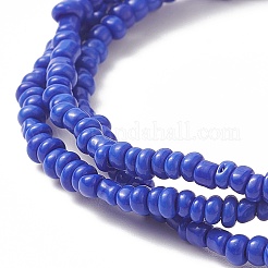3Pcs 3 Color Evil Eye Lampwork & Glass Seed & Brass Beaded Triple Layer Multi-strand Bracelets Set for Women&nbsp;BJEW-JB09251
