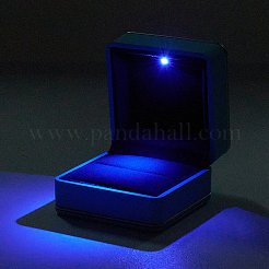 Square Plastic Jewelry Ring Boxes&nbsp;OBOX-F005-01A