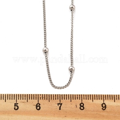 Brass Satellite Chains  Necklaces for Women&nbsp;NJEW-D302-27P