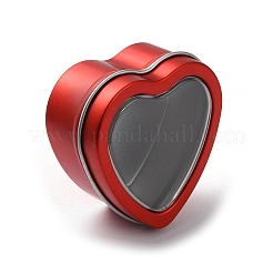 Tinplate Iron Heart Shaped Candle Tins&nbsp;CON-NH0001-01A