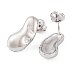 Non-Tarnish 304 Stainless Steel Stud Earrings for Women&nbsp;EJEW-A049-09P