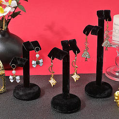 1 Sets 3 Sizes Tree Shaped Wood Covered with Velvet Jewelry Display Stands Set&nbsp;EDIS-SC0001-11A