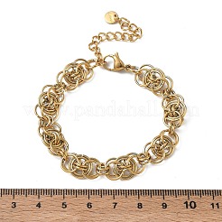 304 Stainless Steel Chain Bracelets for Women&nbsp;SA-CBA4051-09G