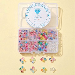 5 Style Transparent Acrylic Enamel Beads&nbsp;MACR-FS0001-23