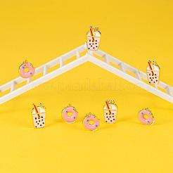 8Pcs 2 Style Brass Enamel Pendants&nbsp;KK-LS0001-33