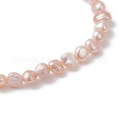 Natural Cultured Freshwater Pearl Beads Stretch Bracelets for Women&nbsp;BJEW-JB13067