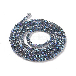 Electroplate Transparent Glass Beads Strands&nbsp;GLAA-H021-01A-FR05