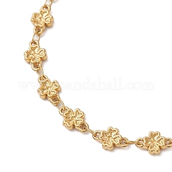 304 Stainless Steel Clover Link Chains Bracelets for Women&nbsp;BJEW-JB13431