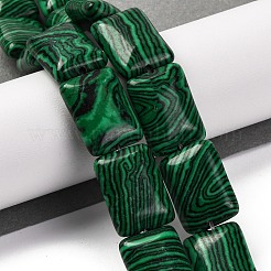 Synthetic Malachite Beads Strands&nbsp;G-T047-B13-01