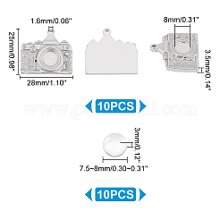 DIY Blank Dome Pendant Making Kit&nbsp;DIY-UN0004-16