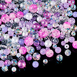 Transparent & Opaque Acrylic Bead&nbsp;OACR-TAC0002-08F