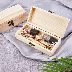 Rectangle Unfinished Wood Craft Storage Boxes&nbsp;CON-WH0095-57