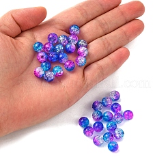 50G Transparent Crackle Acrylic Beads&nbsp;CACR-YW0001-01D