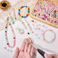 5 Bags Opaque Acrylic Beads&nbsp;TACR-SZ0001-33