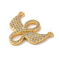 Rack Plating Brass Micro Pave Cubic Zirconia Pendants&nbsp;KK-K377-85G