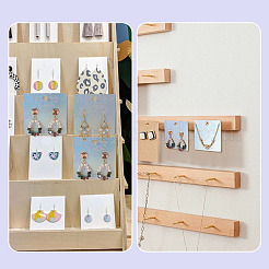 50Pcs Laser Embossed Flower Paper Jewelry Display Cards for Earrings&nbsp;CDIS-TA0001-54