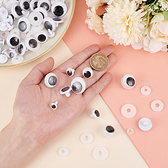 40 sets 4 style Plastic Doll Wiggle Googly Eyes&nbsp;DIY-PH0010-89