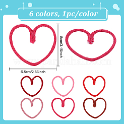 6Pcs Cotton Braided Cord Garment Accessories&nbsp;AJEW-BC00027