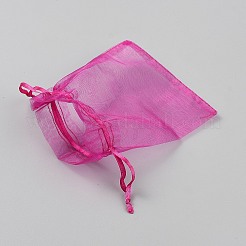 Rectangle Organza Drawstring Gift Bags with Ribbon&nbsp;OP-WH20005-01F