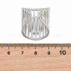304 Stainless Steel Cuff Rings Ring Components&nbsp;SA-CBA098D-01P-C