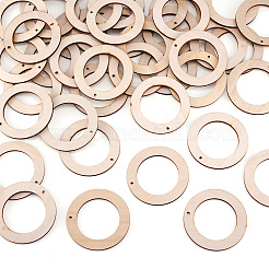 Undyed Wood Pendants&nbsp;WOOD-TA0001-46B