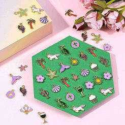 150Pcs 15 Style Alloy Enamel Pendants&nbsp;ENAM-SZ0002-03