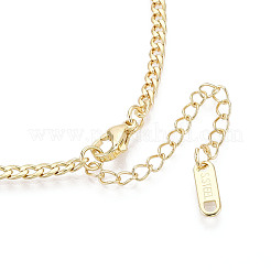 Ion Plating(IP) 3MM 304 Stainless Steel Curb Chain Necklaces&nbsp;NJEW-N059-01G