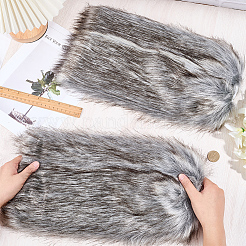 Polyester Imitation Fox Hair Boot Cover&nbsp;AJEW-WH20130-37B