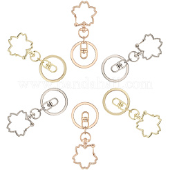 18Pcs 3 Colors Alloy Keychain Clasps&nbsp;KEYC-SC0001-73