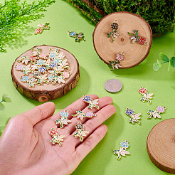 60Pcs Alloy Enamel Pendants&nbsp;ENAM-TA0003-75KCG