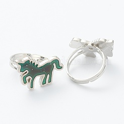 Adjustable Iron Finger Rings&nbsp;RJEW-B032-16P