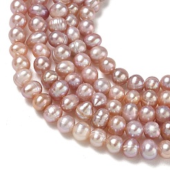 Natural Cultured Freshwater Pearl Beads Strands&nbsp;PA-CBAC463-28