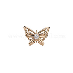 Brass Micro Pave Cubic Zirconia Cuff Open Rings for Women&nbsp;WG07C7C-01