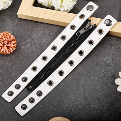 Punk PU Leather Cord Bracelets&nbsp;BJEW-WH20008-12B