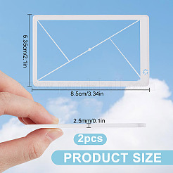2Pcs Golden Ratio Plastic Fibonacci Composition View Finder&nbsp;AJEW-DR0001-85B