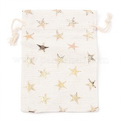 Christmas Theme Cotton Fabric Cloth Bag&nbsp;ABAG-H104-B01