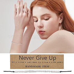 DIY Morse Code Bracelets Making Kits&nbsp;DIY-UN0008-18S