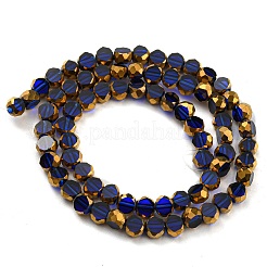 Electroplate Transparent Glass Beads Strands&nbsp;EGLA-G037-02A-HP06