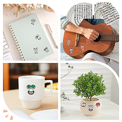 2Bags 2 Colors Eye Paper Self-adhesive Stickers&nbsp;DIY-OC0015-08