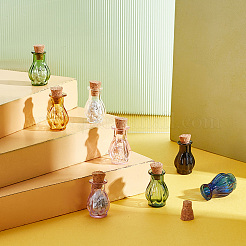 8Pcs 8 Colors Miniature Glass Bottles&nbsp;GLAA-PH0002-58