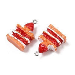 Spray Painted Opaque Resin Pendants&nbsp;RESI-F061-04