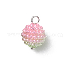 Imitation Pearl Acrylic Charms&nbsp;PALLOY-JF04423-01